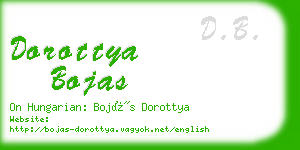 dorottya bojas business card